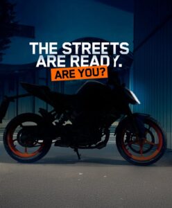 KTM Duke 160 teaser image, upcoming launch in India – image from @ktm_india on Instagram.
