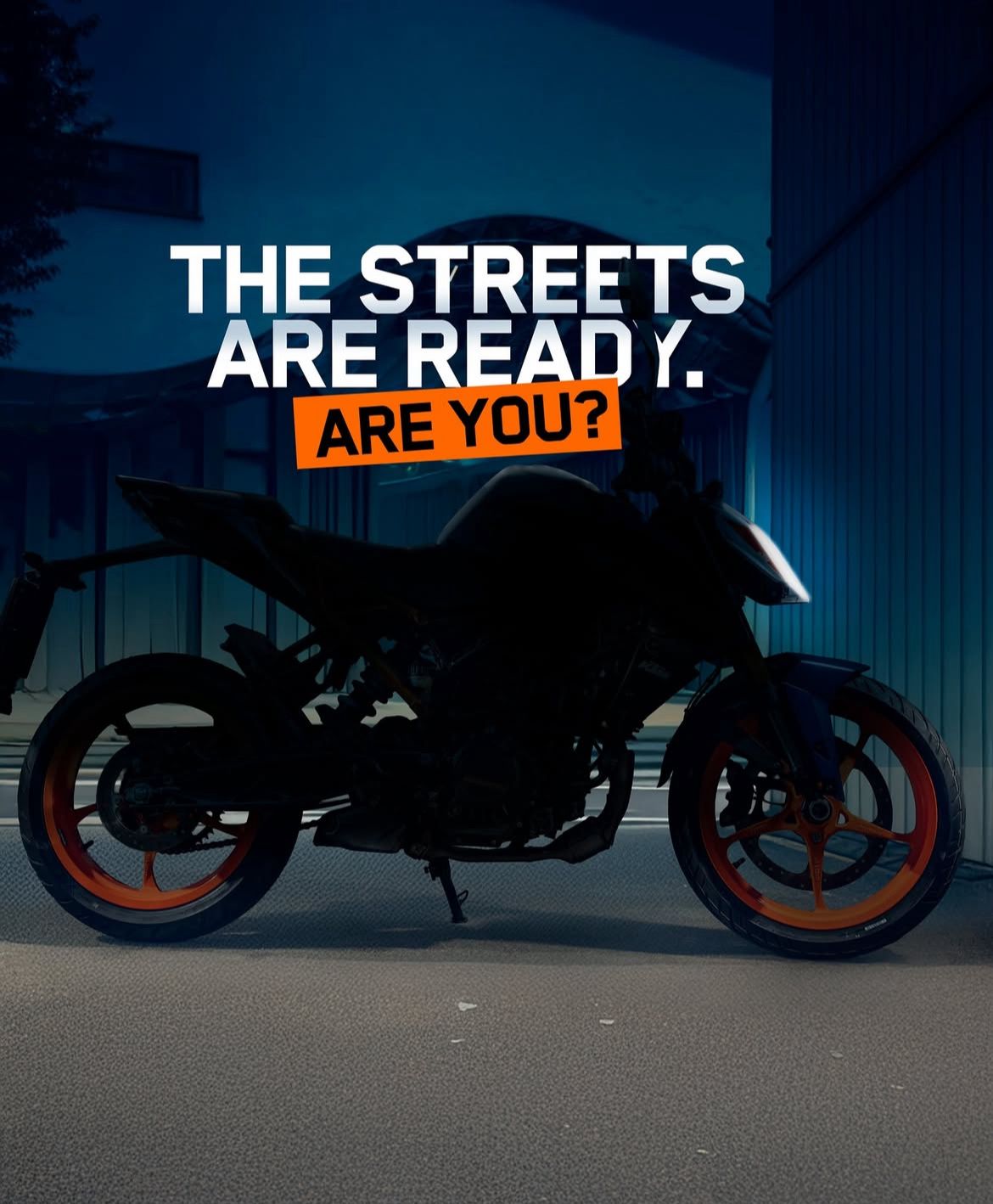KTM Duke 160 teaser image, upcoming launch in India – image from @ktm_india on Instagram.
